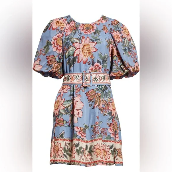 knee length dresses for ladies Farm Rio Women's Beauty Bouquet Mini Dress main image 0